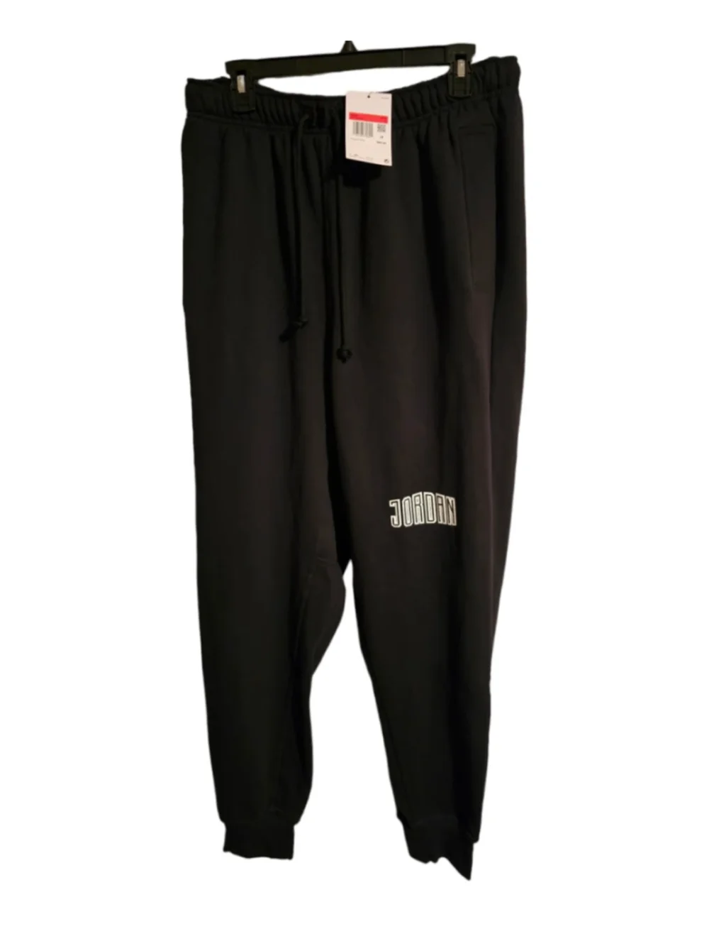 Nike Air Jordan Essentials Fleece Joggers Pants Black Mens Size Large DV7726-010
